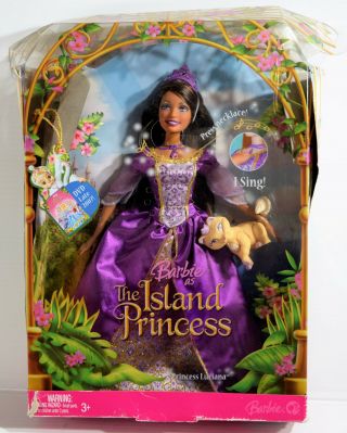 Rare Mattel Hispanic Barbie As The Island Singing Princess Luciana 2007 K8106
