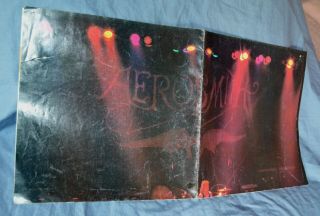 Aerosmith Poster Live Concert 1978 Steven Tyler Joe Perry Folded Flat 2