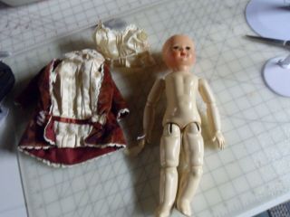 Vintage Rare French Jumeau Doll,  12”,  Marked,  Celluloid & Plastic Body 1940’s 3