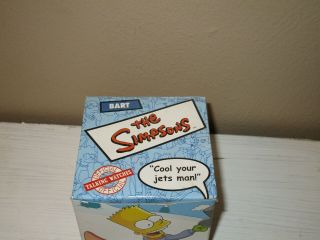 THE SIMPSONS BART COOL YOUR JETS MAN 2002 BURGER KING WATCH W/BOX 2