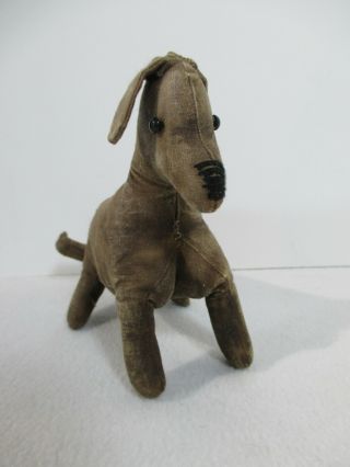 Folk Art Dog Doll Primitive Ooak Artist Made Catherine Simpson 2006 Brown Cloth
