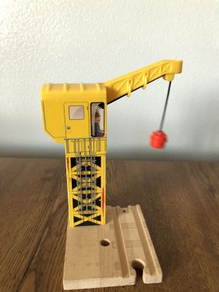 Thomas Friends Wooden Railway Train Yellow Sodor Magnetic Crane Learning Curve