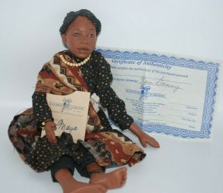 1997 Daddy Long Legs African American Maya Karen Germany 13 " Doll Retired