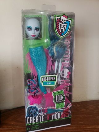 Mattel 2012 Monster High Doll Create A Minster Siren Nrfb
