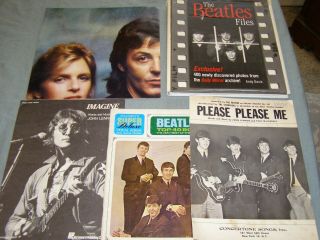 The Beatles Files Book,  Sheet Music,  Top 40 Book,  Wings Poster - Imagine