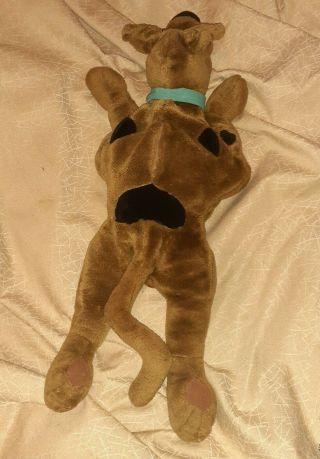 Vintage 26” SCOOBY DOO Plush: SQUEEZE MY EAR,  I TALK Laying Down Cartoon Network 3