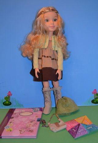2009 Htf “kaitlin” Best Friends Club 18 In.  Jointed Knee Doll W/ Locking Diary