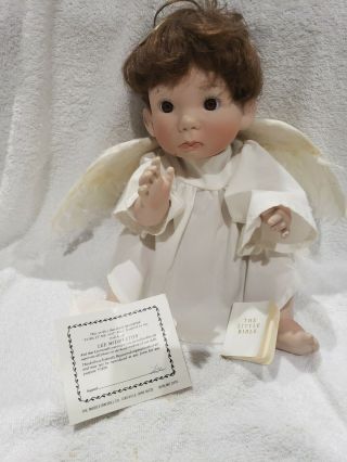 Lee Middleton Dolls " Little Angel " 1979 5500,  W/coa And Little Bible,  No Box