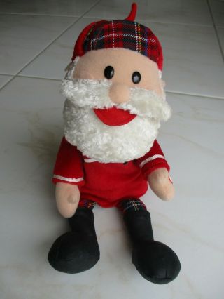 2004 Stuffed Gemmy Rudolph The Red - Nosed Reindeer Plush Singing Santa