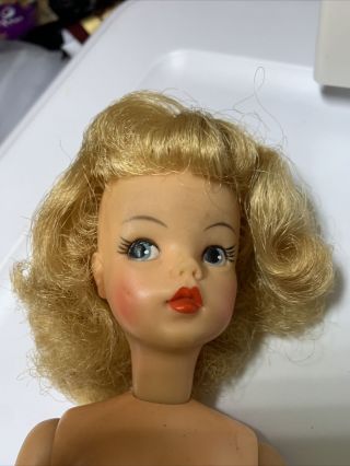 Vintage Ideal Tammy Doll Bs12 - 1 Nude High Color Facial Screen Blonde