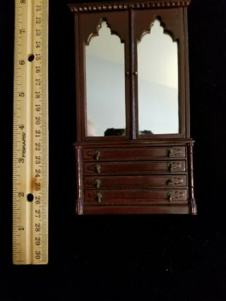 1:12 Scale Dollhouse Miniature Vintage Bespaq Armoire/wardrobe Lovely