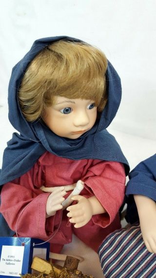 Ashton Drake Oh HOLY FAMILY Night Nativity Porcelain Doll Joseph Mary Baby Jesus 2