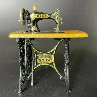 Vintage Bodo Hennig Doll House Dollhouse Miniature Sewing Machine W.  Germany