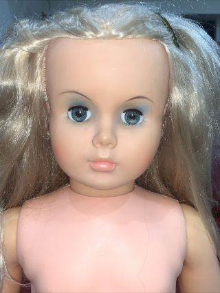 Vintage 35 " Nasco Patty Playpal Companion Doll Blonde Eye Shadow