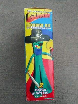 Gumby Disguise Kit Clown & cowboy with Floppy Disk 1996 Trendmasters complete 3