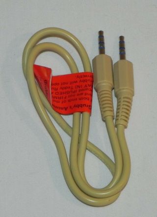 Vintage 1985 Worlds Of Wonder Teddy Ruxpin Grubby Animation Cord Connection Wire