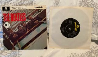 The Beatles Uk No.  1 45 Ep From 1963 Parlophone Record Vinyl Vintage