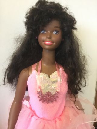 Vintage 1976 1992 African American My Life Size Barbie Doll 38” Tall
