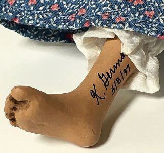 Vintage Signed Daddy ' s Long Legs JULIE African American Girl Doll 2