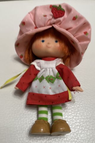 Vintage 1980 Kenner 43020 Strawberry Shortcake Doll Ssc Flat Hands W/ Comb Book