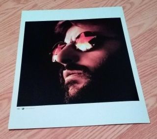 2007 Ringo Starr Litho Poster Photograph 16 X 12 - Rare (beatles) Capitol Apple