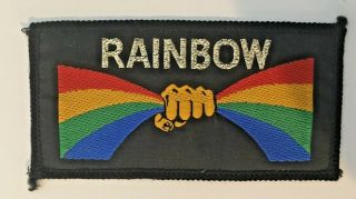 Vintage Rainbow Multi - Color Sew On Patch (1970 