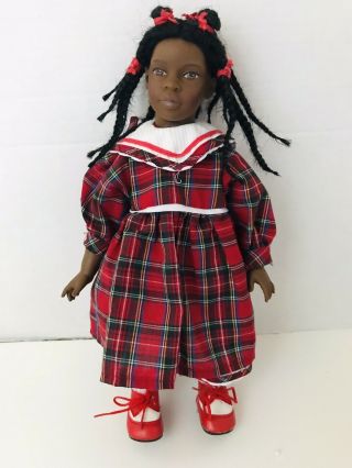 Vtg 12” Heidi Ott Little Ones Swiss Designs African American Black Girl Doll