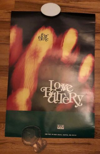 Love Battery Far Gone Promo Poster Sub Pop 1993 Grunge Nirvana Tad