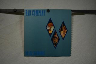 Bad Company Rough Diamonds Die Cut 1982 Swan Song Promo Poster Flat 12 " X12 " Vg