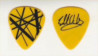 Van Halen 2004 " Reunion " Tour Eddie Van Halen Signature Yellow Guitar Pick
