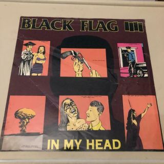 Black Flag " In My Head " Poster 12 " X 12 " Punk Rock Kbd