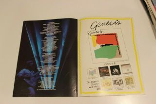 Genesis Abacab Tour 1981 US Concert Program Phil Collins 2