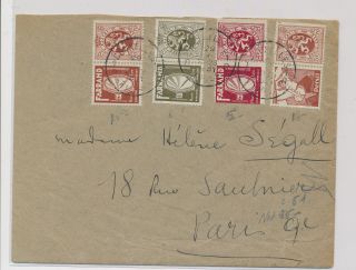 Lm91102 Belgium 1931 To France Cover With Good Cancels