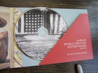 Kenny Chesney Industry Only Cd/book Mailing " Acm Consideration " The Big Revival