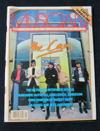 The Cars Ric Ocasek Musician 1/82 39 King Crimson,  Gil Evans,  Lene Lovich