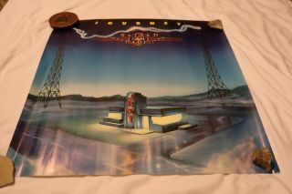 1986 Journey Raised On Radio Promotional Rock Poster 23” Album Cover