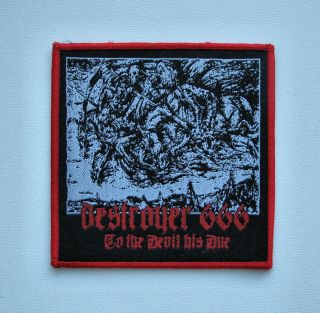 Destroyer 666 [red] - Woven Patch / Gospel Of The Horns Nocturnal Graves Absu