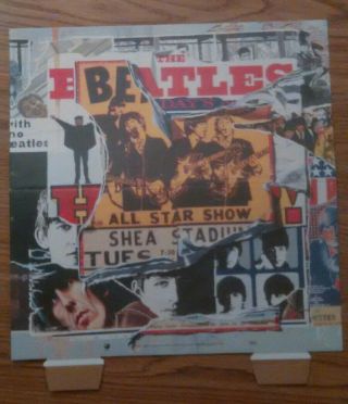 The Beatles " Anthology 2 " 1996 Promo Cardboard Header,  Poster Near Cond