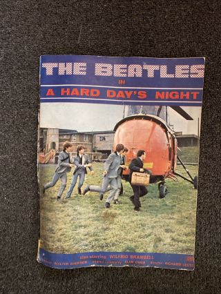 1964 The Beatles In A Hard Days Night Souvenir Program