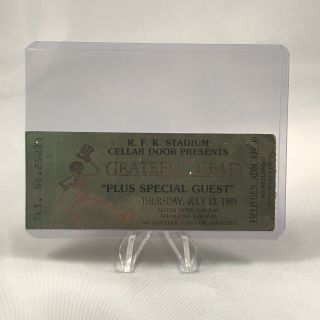 Grateful Dead Rfk Stadium Washington Dc Concert Ticket Stub Vintage July 13 1989