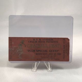 Grateful Dead Rfk Stadium Washington Dc Concert Ticket Stub Vintage July 12 1989