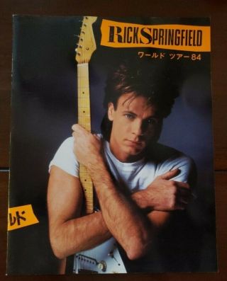 Vintage 1984 Rick Springfield Concert World Tour Program