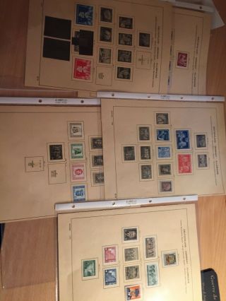 Germany Ddr 1950 - 1954 Hinged Stamps Cat £ 180