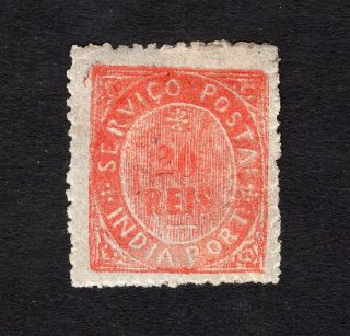 Portuguese India 1875 Stamp Mi 25 Mh Cv=85€