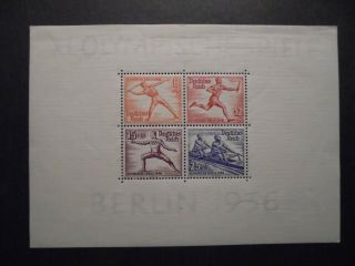 (nov 147) Germany Reich Stamp Block 1936,  Nbr 6,  Mnh (cat Value 150)