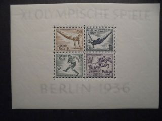 (nov 146) Germany Reich Stamp Block 1936,  Nbr 5,  Mnh (cat Value 150)