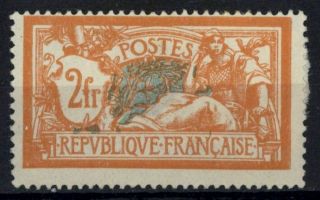 France 1920 Sg 387,  2f Orange & Blue - Green Olivier Merson Mh Cat £65 E23035