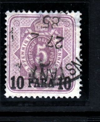 German Offices In Turkey Sc 1 Issue Of 1884 - Overprint On 5pf