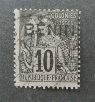 Nystamps France Benin Stamp 5 $80 Signed D18x3174