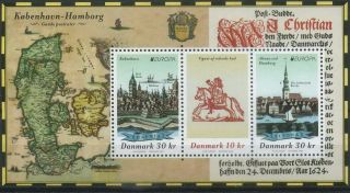 Denmark 2020 Europa Cept,  Ancient Postal Routes,  Architecture,  Copenhagen Mnh